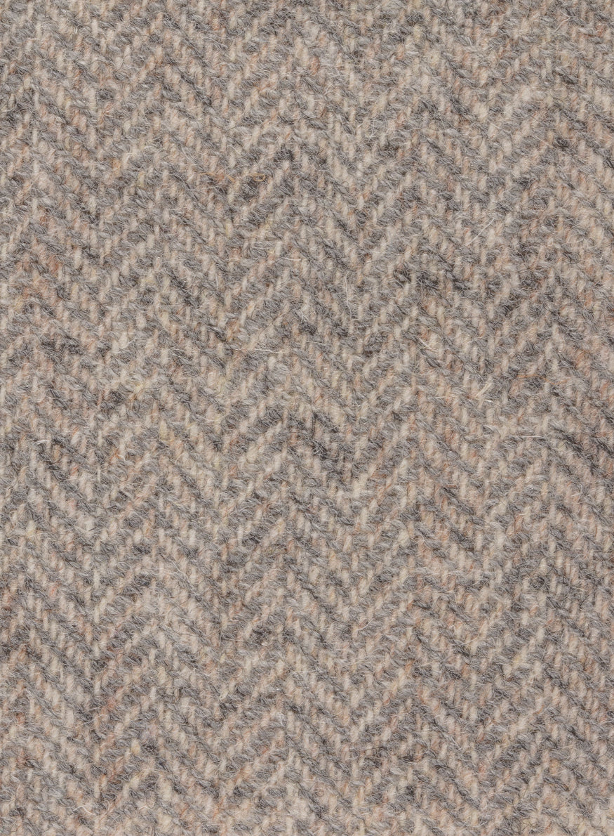 Harris Tweed Oatmeal & Grey Herringbone Fabric | FWD 2014-B3 – Harris ...