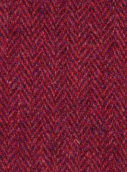 Harris Tweed FWD 1705-D4 pink and red herringbone fabric.
