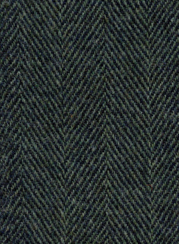 Harris Tweed FWD 1905-C3 green and blue herringbone fabric.
