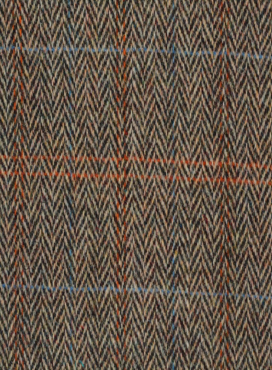 Harris Tweed Beige & Brown Herringbone Fabric | FWD 1909-A1 – Harris ...