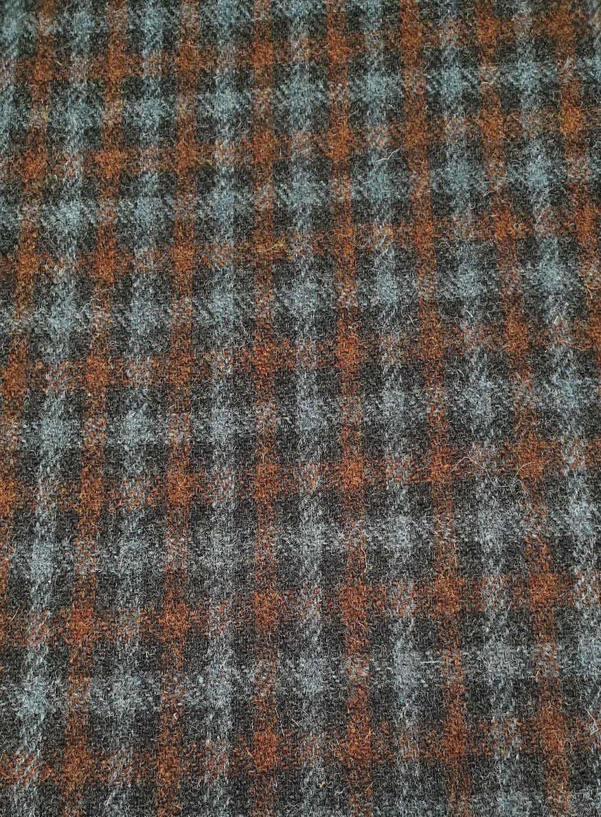 Brown & Grey Tartan Harris Tweed Fabric - FWD 2025-D4 – Harris Tweed ...
