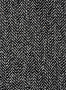 Harris Tweed FWD HA200-A1 grey and black herringbone fabric.