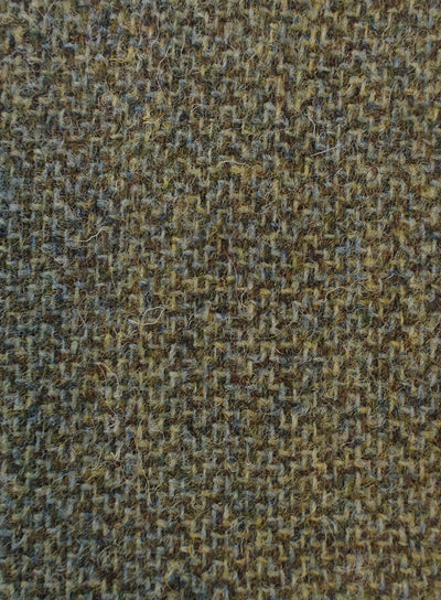 Harris Tweed Green Herringbone Fabric FWD 2304-C3.
