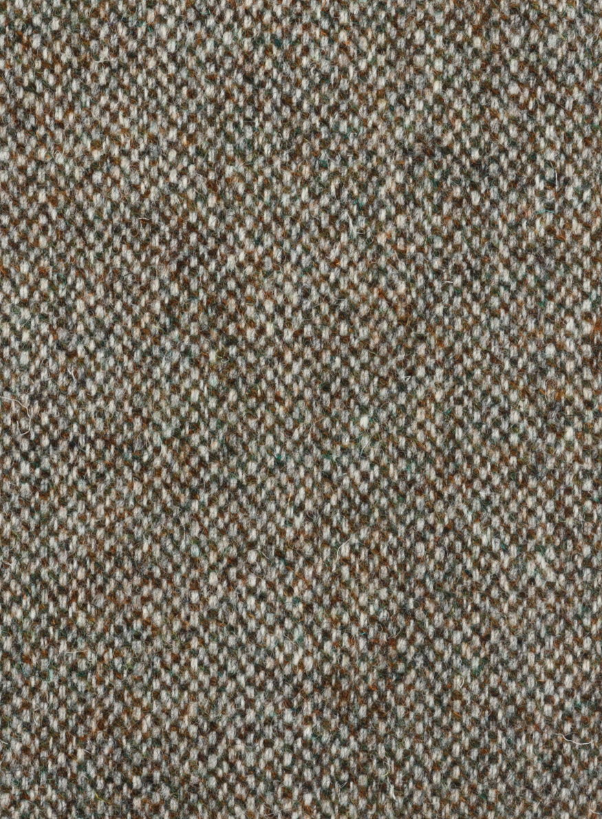 Olive Green & Oatmeal Barleycorn Harris Tweed Fabric - FWD AC9125 ...