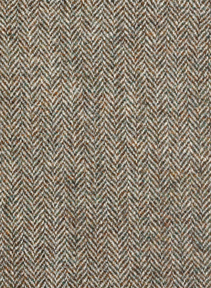 Harris Tweed Hebrides FWD AC9225 grey and beige herringbone fabric.