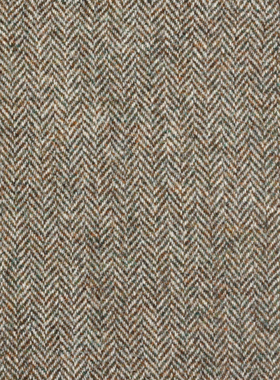 Harris Tweed Hebrides FWD AC9225 grey and beige herringbone fabric.