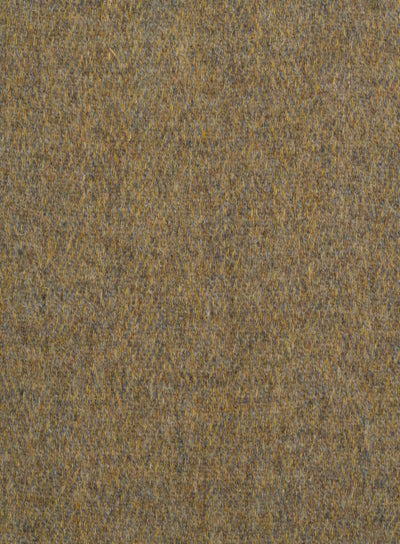 Harris Tweed MWD FURN18-40 green and yellow herringbone fabric.