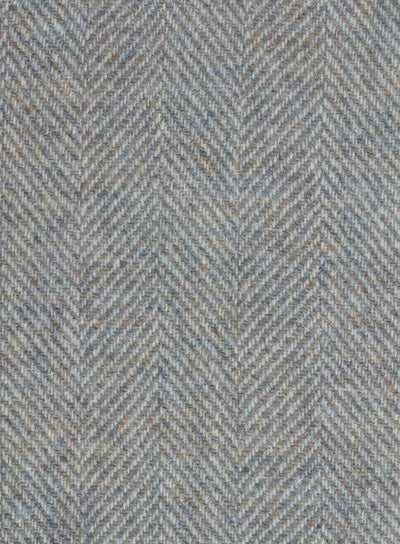Harris Tweed MWD FURN18-85 blue herringbone fabric.