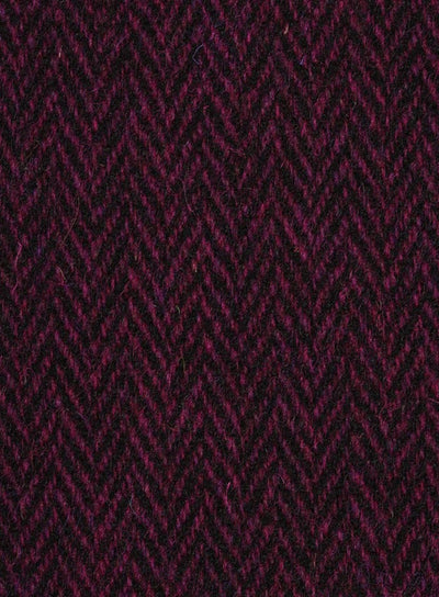 Harris Tweed Purple Herringbone Fabric FWD HA216-E1.