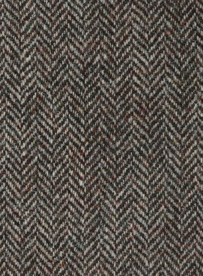 Harris Tweed Brown Herringbone Fabric FWD HA217-A3.