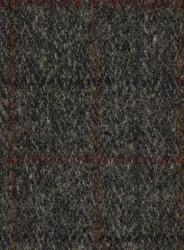 Harris Tweed Grey Herringbone Fabric FWD HB301-D1.