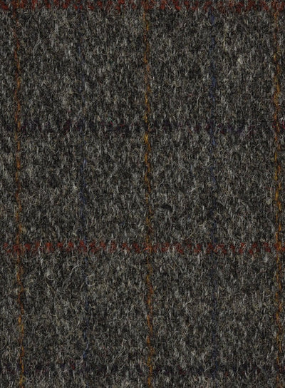 Harris Tweed Grey Herringbone Fabric FWD HB301-D1.