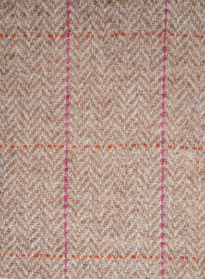 Harris Tweed beige FWD HTHS-24 herringbone fabric.