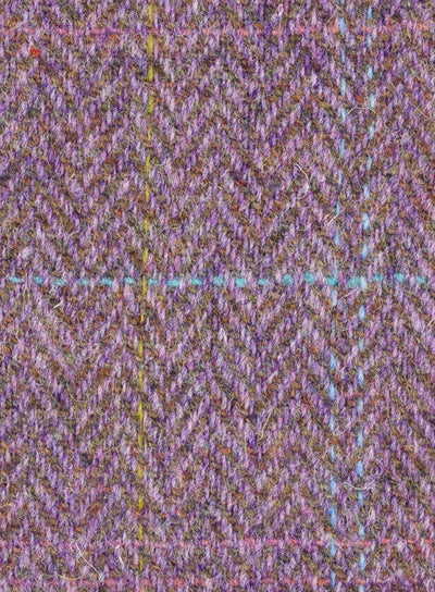 Harris Tweed FWD HTHS-27 purple herringbone fabric.