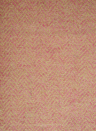 Harris Tweed Pink & Beige Herringbone Fabric FWD HTHS-32.