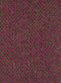 Harris Tweed FWD HTHS-33 purple and green herringbone fabric.