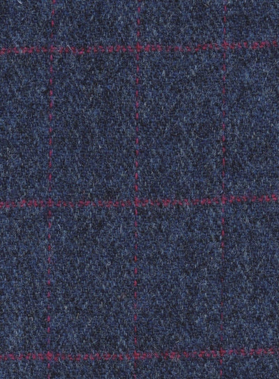 Harris Tweed Blue Herringbone Fabric FWD HTHS-49.