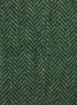 Harris Tweed FWD HTHS-57 green herringbone fabric.