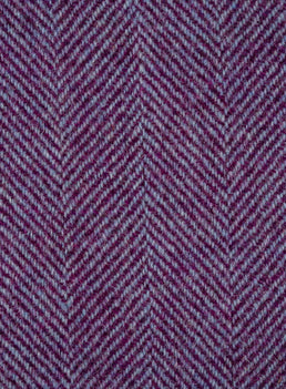 Harris Tweed FWD HTHS-68 purple and blue herringbone fabric.