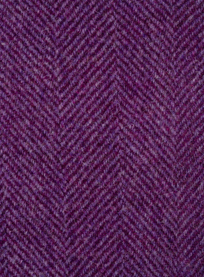 Harris Tweed FWD HTHS-67 purple herringbone fabric.