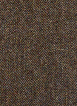 Harris Tweed FWD JD6021 green herringbone fabric.