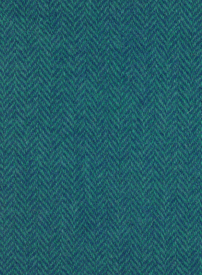 Harris Tweed FWD HTHS-03 green and blue herringbone fabric.