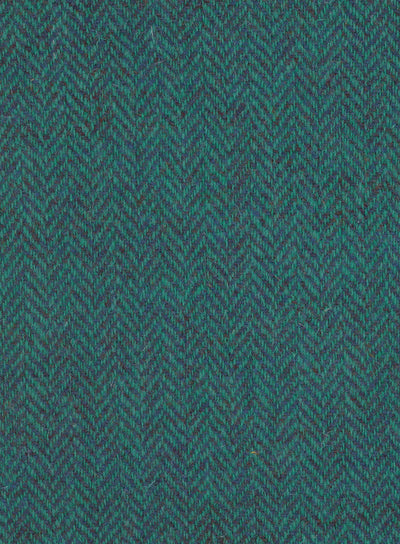 Harris Tweed FWD HTHS-04 green herringbone fabric.