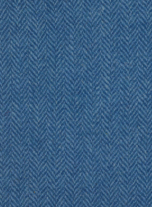 Harris Tweed FWD HTHS-05 blue herringbone fabric.