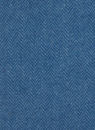 Harris Tweed FWD HTHS-05 blue herringbone fabric.