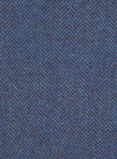 Harris Tweed FWD HTHS-07 blue herringbone fabric.