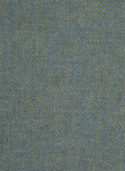Harris Tweed FWD HTHS-08 blue and green herringbone fabric.