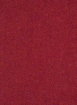 Harris Tweed FWD HTHS-09 orange and pink herringbone fabric.