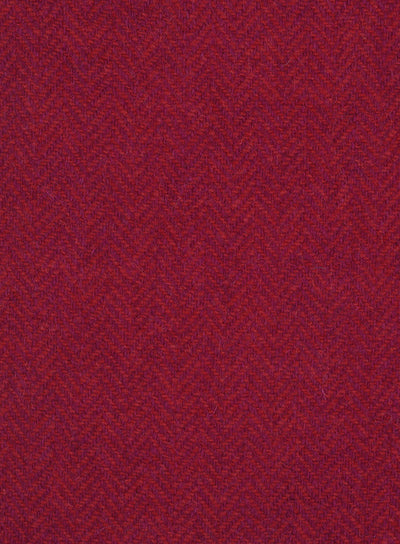 Harris Tweed FWD HTHS-10 red and pink herringbone fabric.