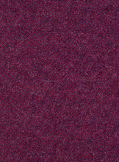 Harris Tweed FWD HTHS-12 red and purple herringbone fabric.
