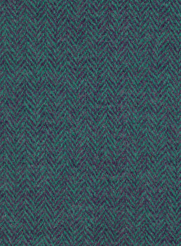 Harris Tweed FWD HTHS-2A green and purple herringbone fabric.