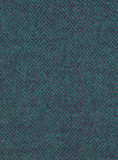 Harris Tweed FWD HTHS-2A green and purple herringbone fabric.