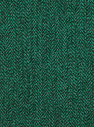Green Harris Tweed Herringbone fabric.
