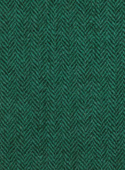 Green Harris Tweed Herringbone fabric.
